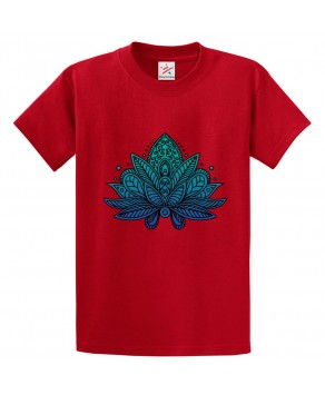  Lotus Doodle Art Classic Unisex Kids and Adults T-Shirt